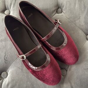 MNG Mango mary jane flats